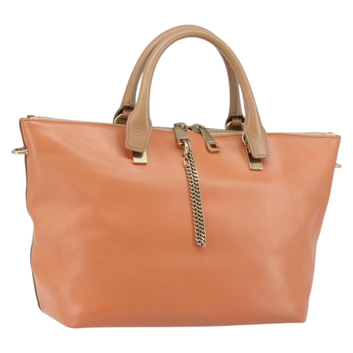 Chloe Bicolor Baylee Satchel Leather