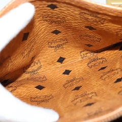 MCM Visetos Handbag Canvas and Leather