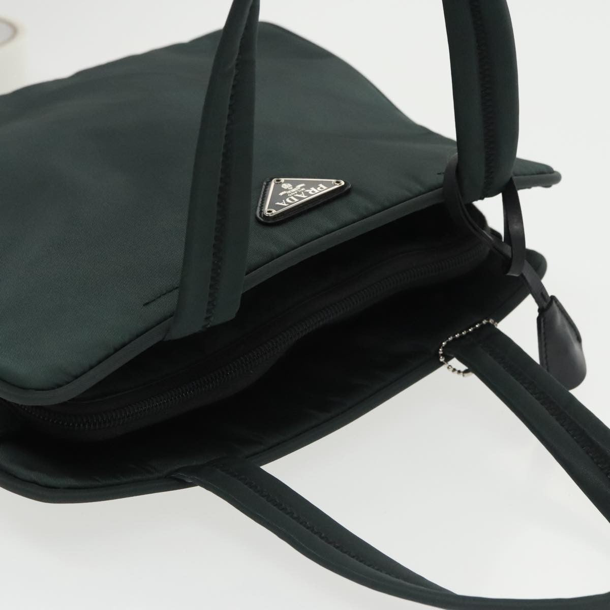 Prada Vintage Zip Handbag Tessuto