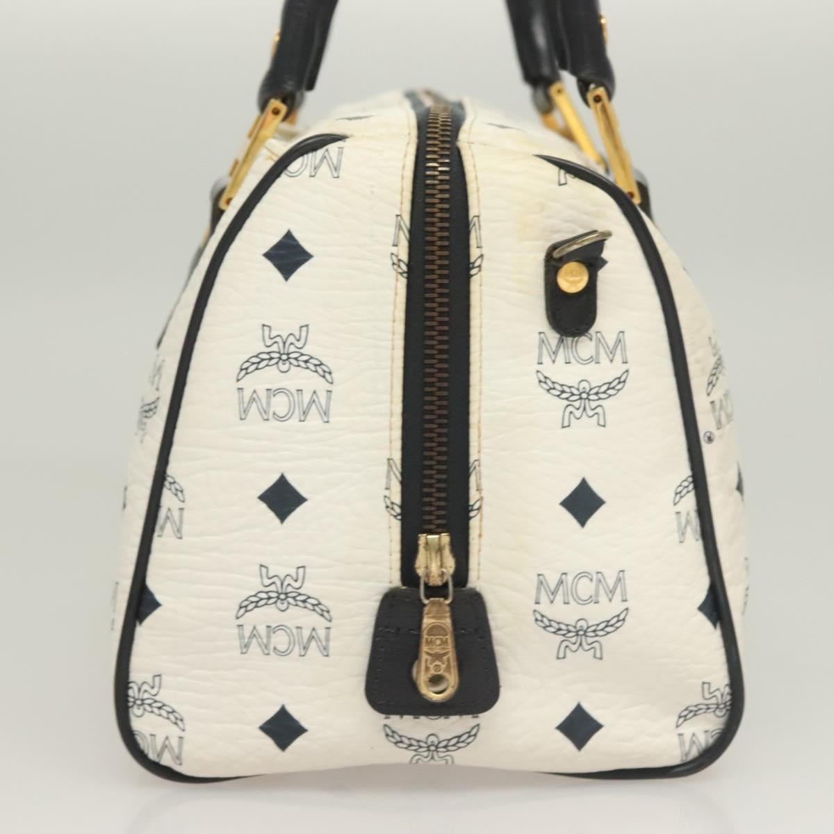 MCM Visetos Handbag Canvas and Leather