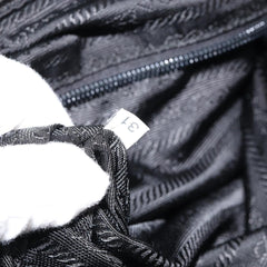 Prada Double Buckle Flap Messenger Bag Tessuto