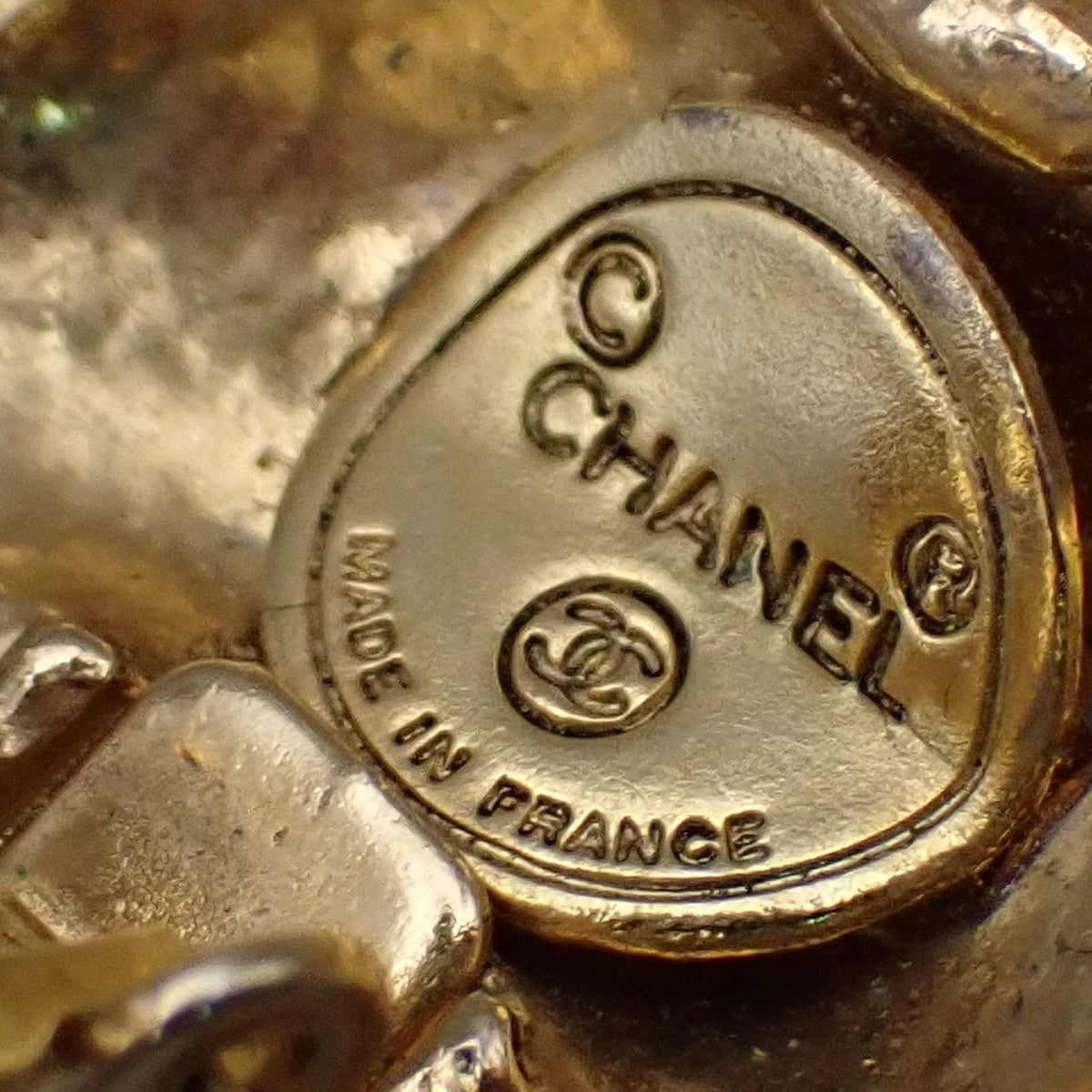 Chanel Vintage Clip On Bow Earrings Metal