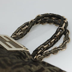 Fendi Mia Tote Metallic Zucca Canvas