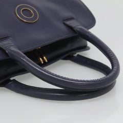 Celine Circle Logo Handbag Leather