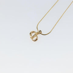Christian Dior CD Pendant Necklace Gold-plated