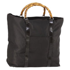 Gucci Vintage Bamboo Handle Tote Nylon