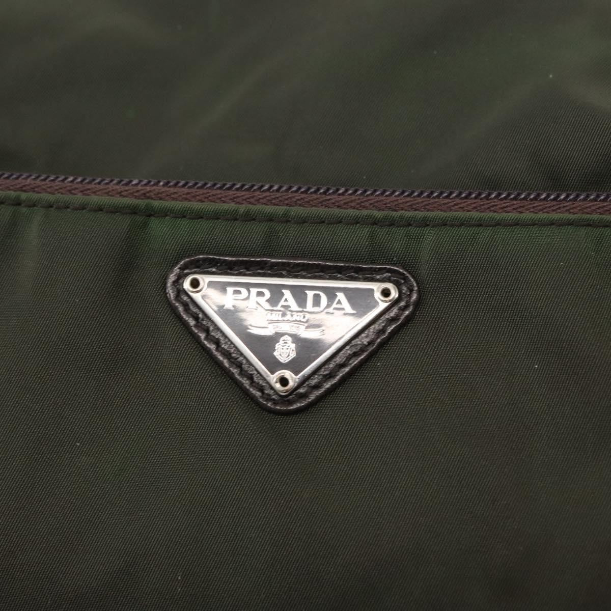 Prada Double Buckle Flap Messenger Bag Tessuto