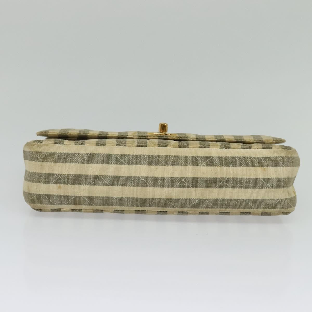 Chanel Vintage Classic Double Flap Bag Quilted Denim