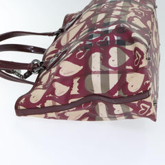 Burberry Open Tote Printed Canvas