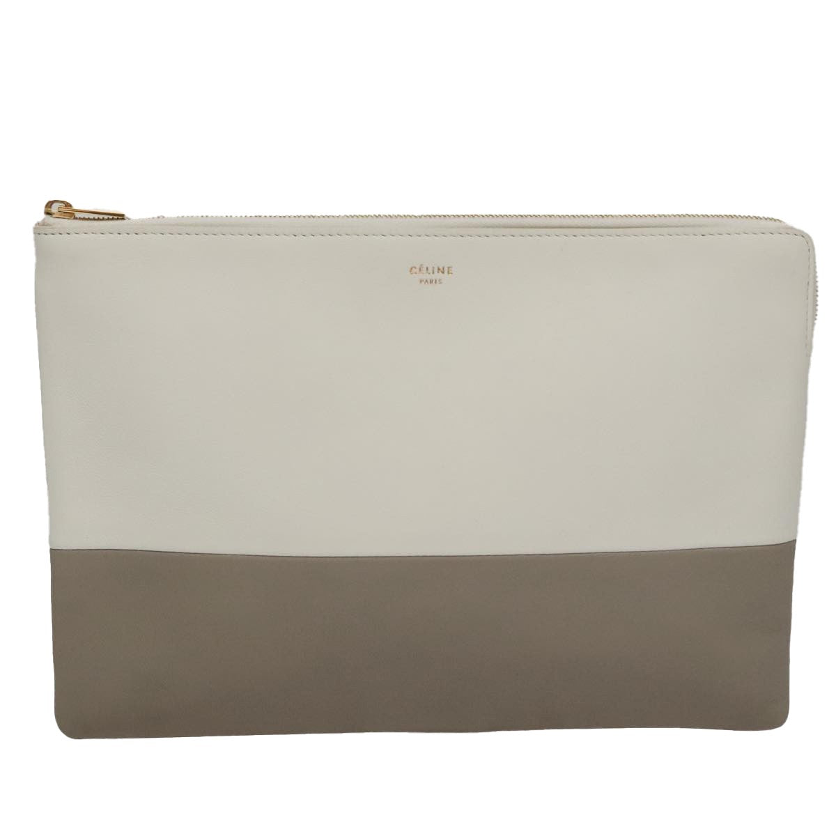 Celine Bicolor Solo Clutch Leather