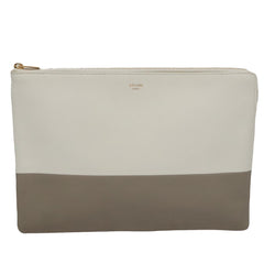 Celine Bicolor Solo Clutch Leather