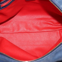 Celine Circle Logo Handbag Leather