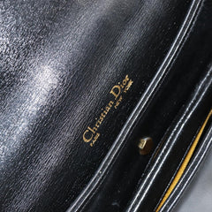 Christian Dior Vintage Chain Flap Shoulder Bag Leather