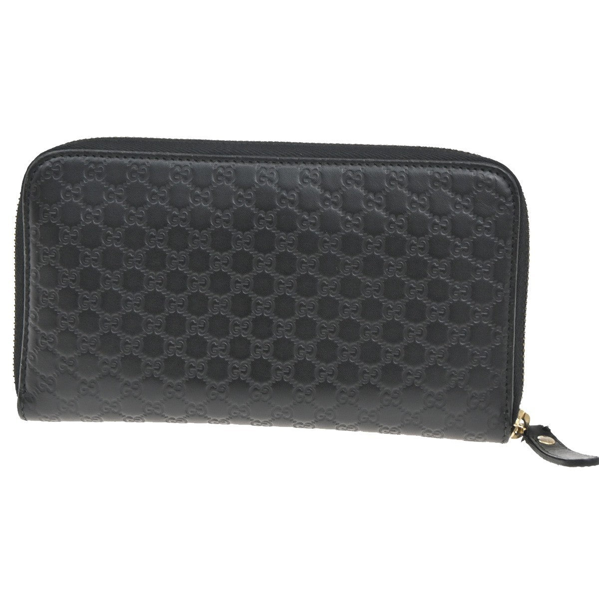 Gucci Signature Zip Around Wallet Guccissima Leather