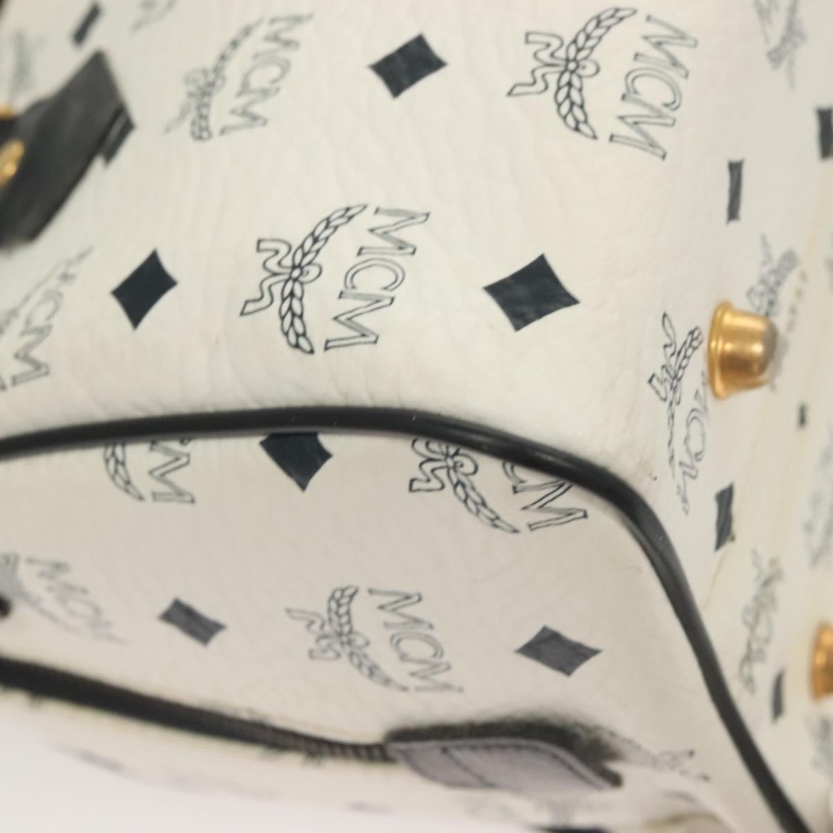 MCM Visetos Handbag Canvas and Leather