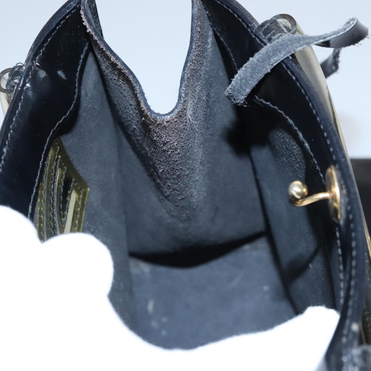 Salvatore Ferragamo Gancini Wristlet Clutch Leather