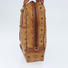 MCM Visetos Handbag Canvas and Leather