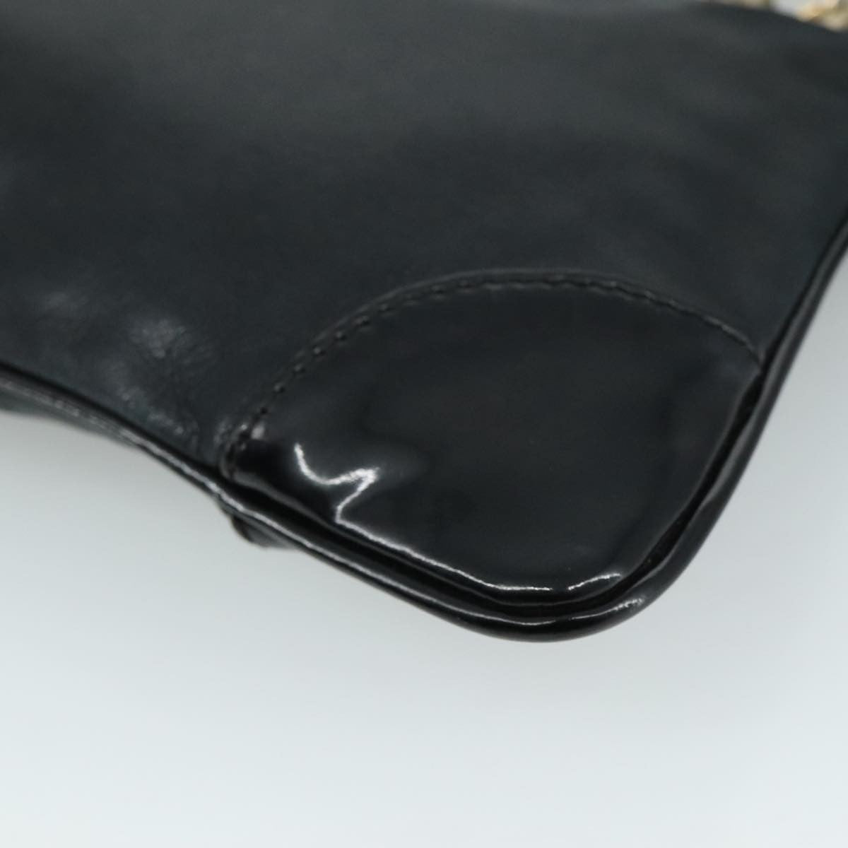 Chanel Vintage Camellia CC Wristlet Clutch Lambskin with Patent