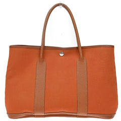 Hermes Garden Party Tote Canvas and Leather