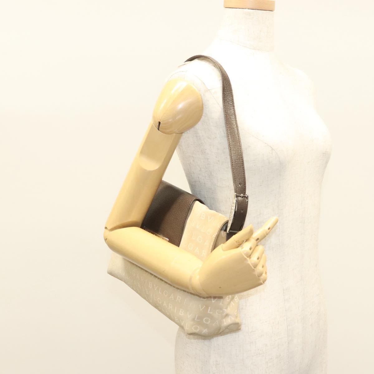 Bvlgari B.Zero1 Logomania Bag Canvas with Leather