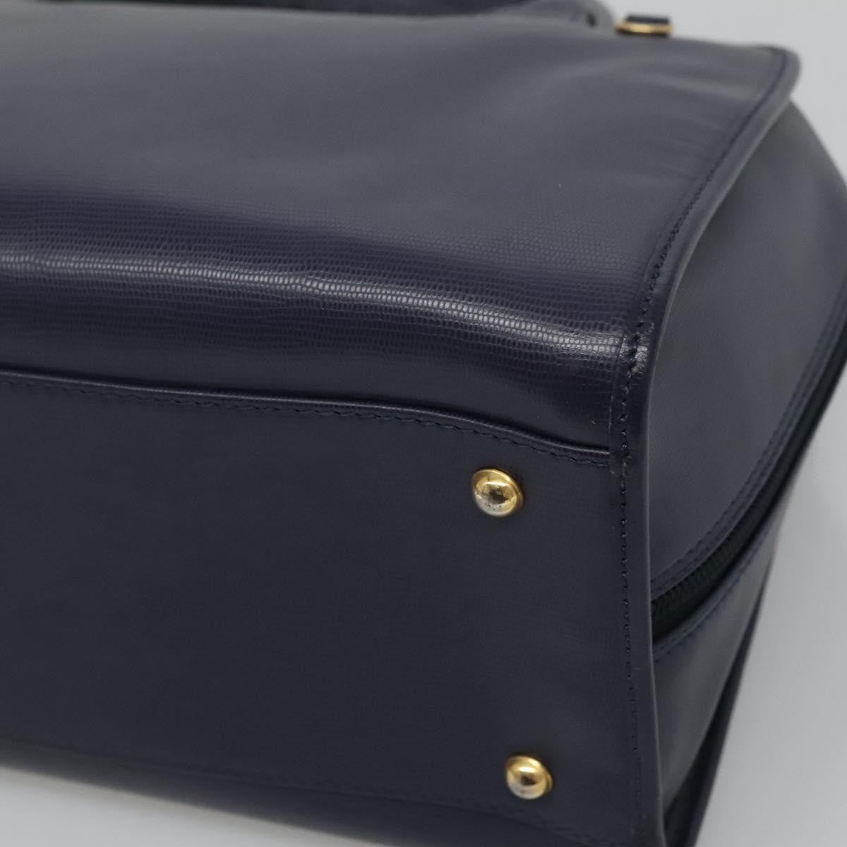 Celine Circle Logo Handbag Leather