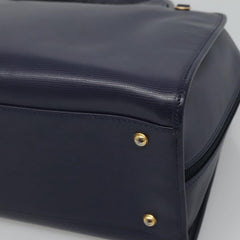 Celine Circle Logo Handbag Leather