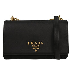 Prada Chain Flap Crossbody Bag Saffiano Leather