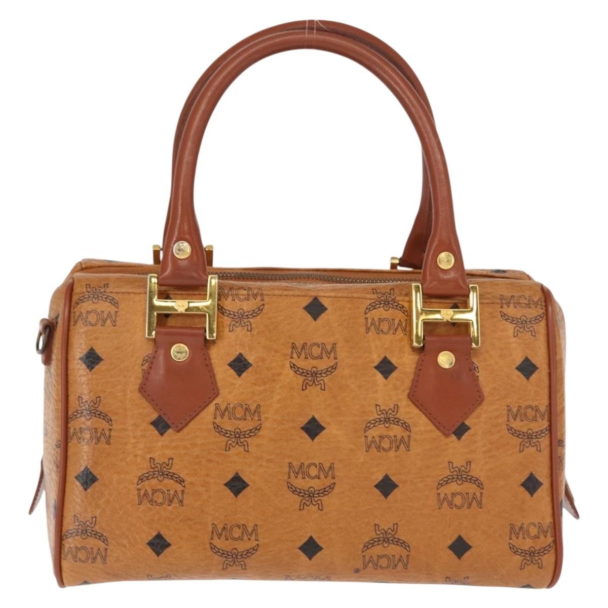 MCM Visetos logogramme Handbag Canvas and Leather