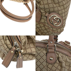 Gucci Sukey Convertible Boston Bag Diamante Canvas