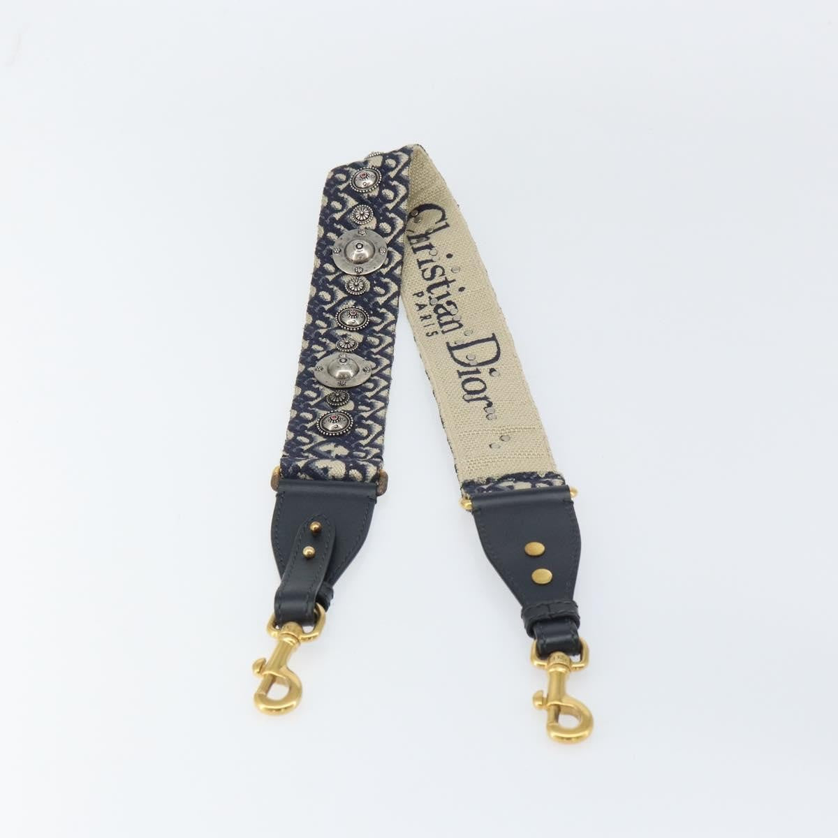 Christian Dior Adjustable Shoulder Strap Oblique Canvas