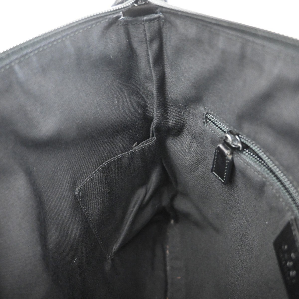 Gucci Zip Messenger Bag GG Canvas with Perforated Leather