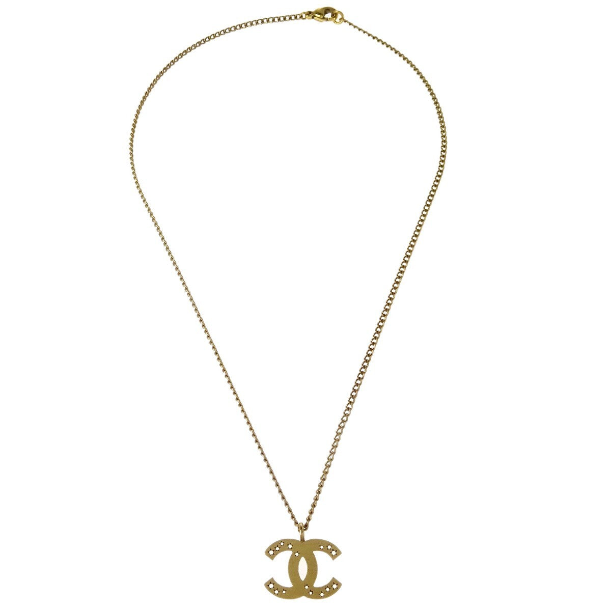 Chanel CC Pendant Necklace Metal