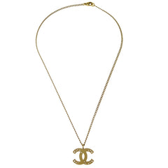 Chanel CC Pendant Necklace Metal