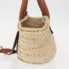 Chloe Marcie Basket Bag Raffia and Leather