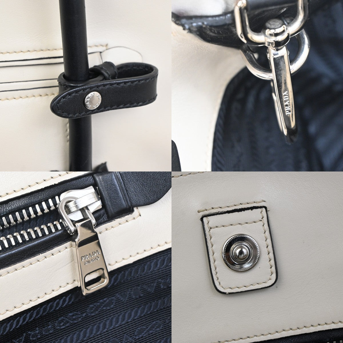 Prada Cuir Convertible Shopping Tote Soft Calf