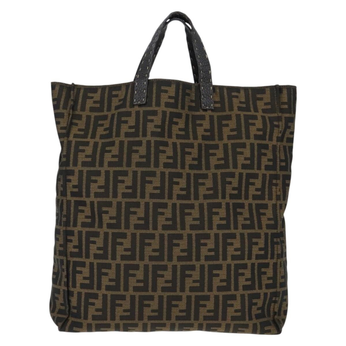 Fendi Open Shopping Tote Zucca Canvas