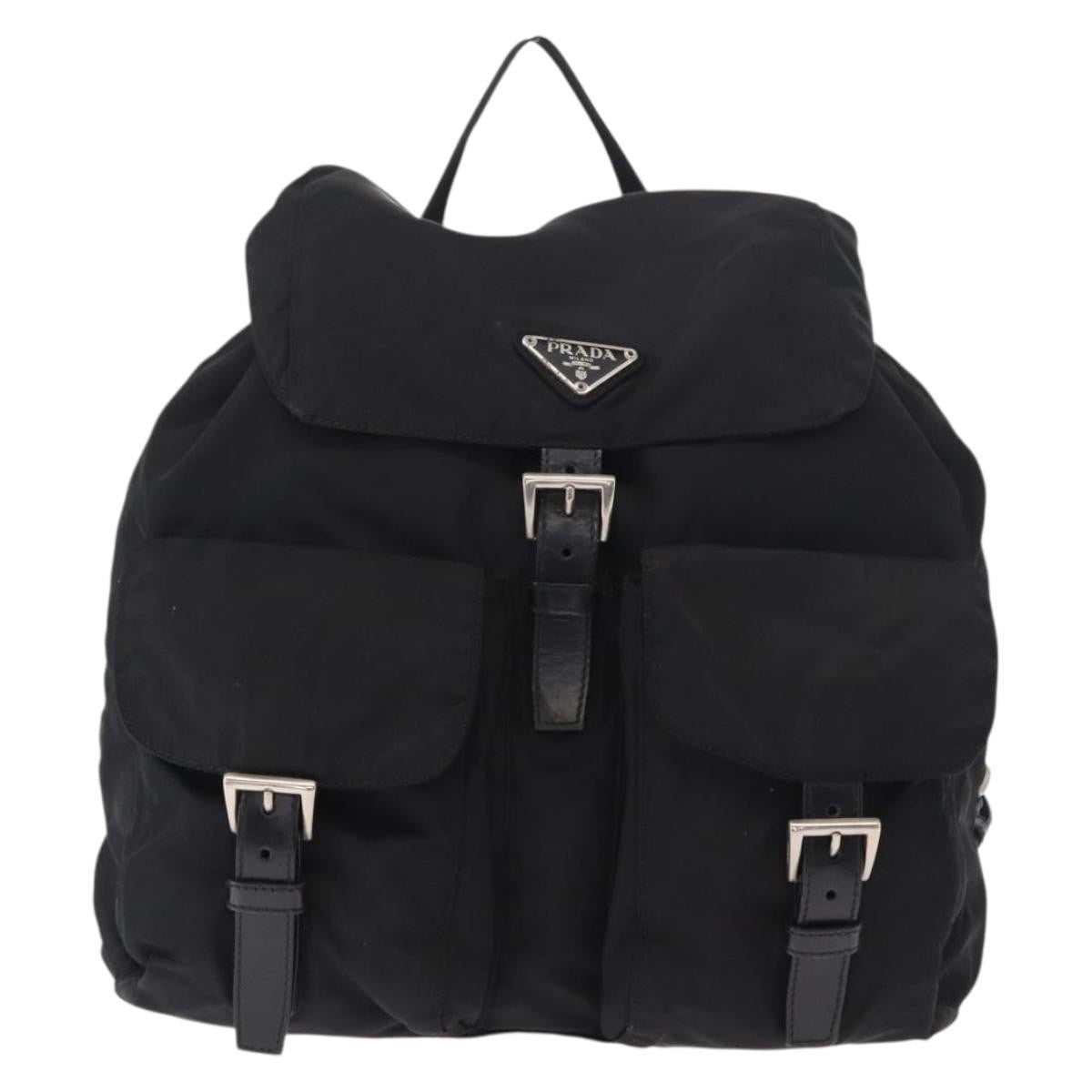 Prada Double Front Pocket Backpack Tessuto