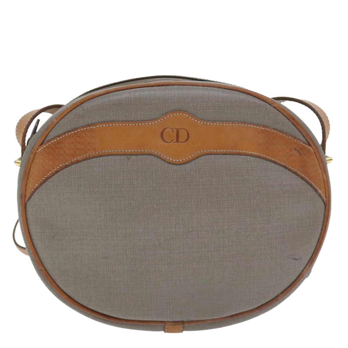 Christian Dior CD Shoulder bag Canvas and Leather