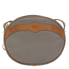 Christian Dior CD Shoulder bag Canvas and Leather