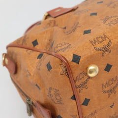 MCM Visetos Handbag Canvas and Leather