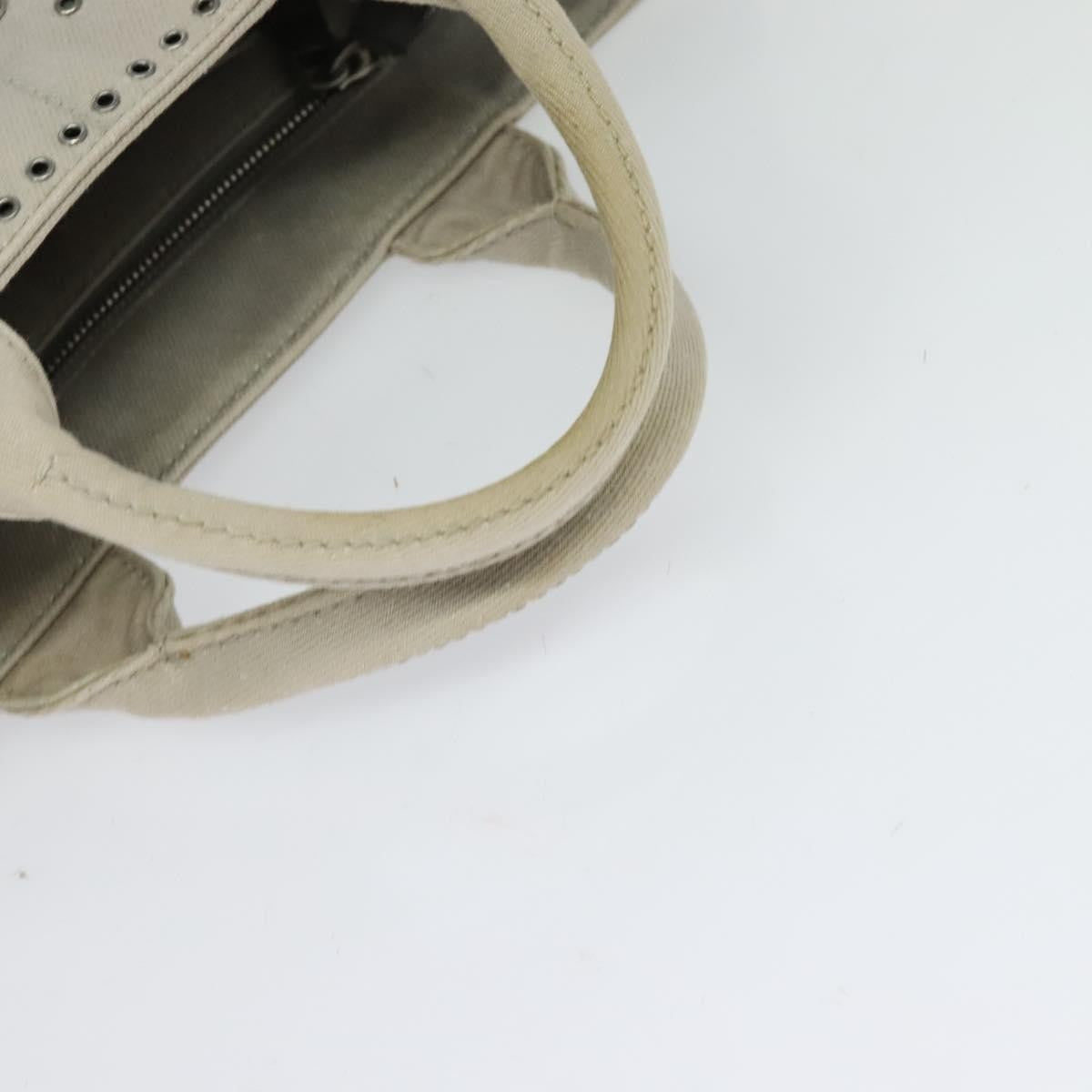 Prada Canapa Convertible Tote Rhinestone Embellished Denim