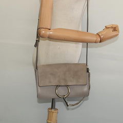 Chloe Faye Shoulder Bag Leather and Suede