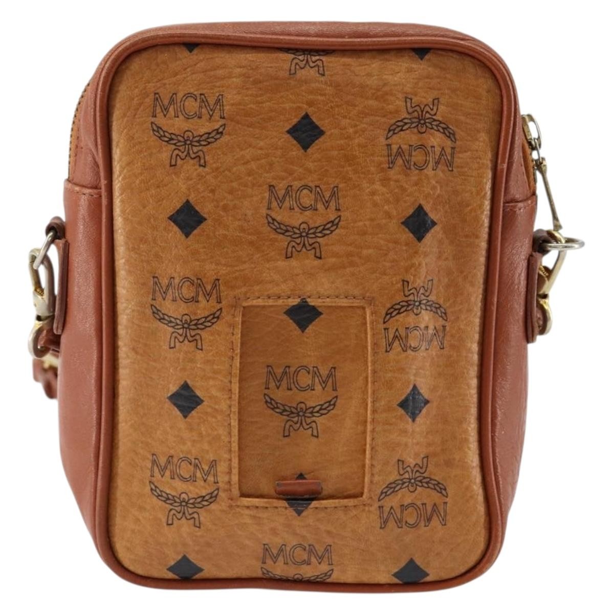 MCM Visetos Shoulder bag Canvas and Leather
