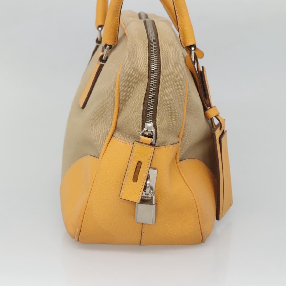 Prada Bauletto Bag Canvas with Leather