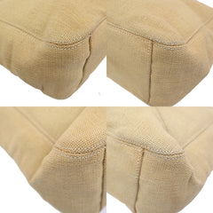 Chanel Vintage CC Tote Canvas with Leather