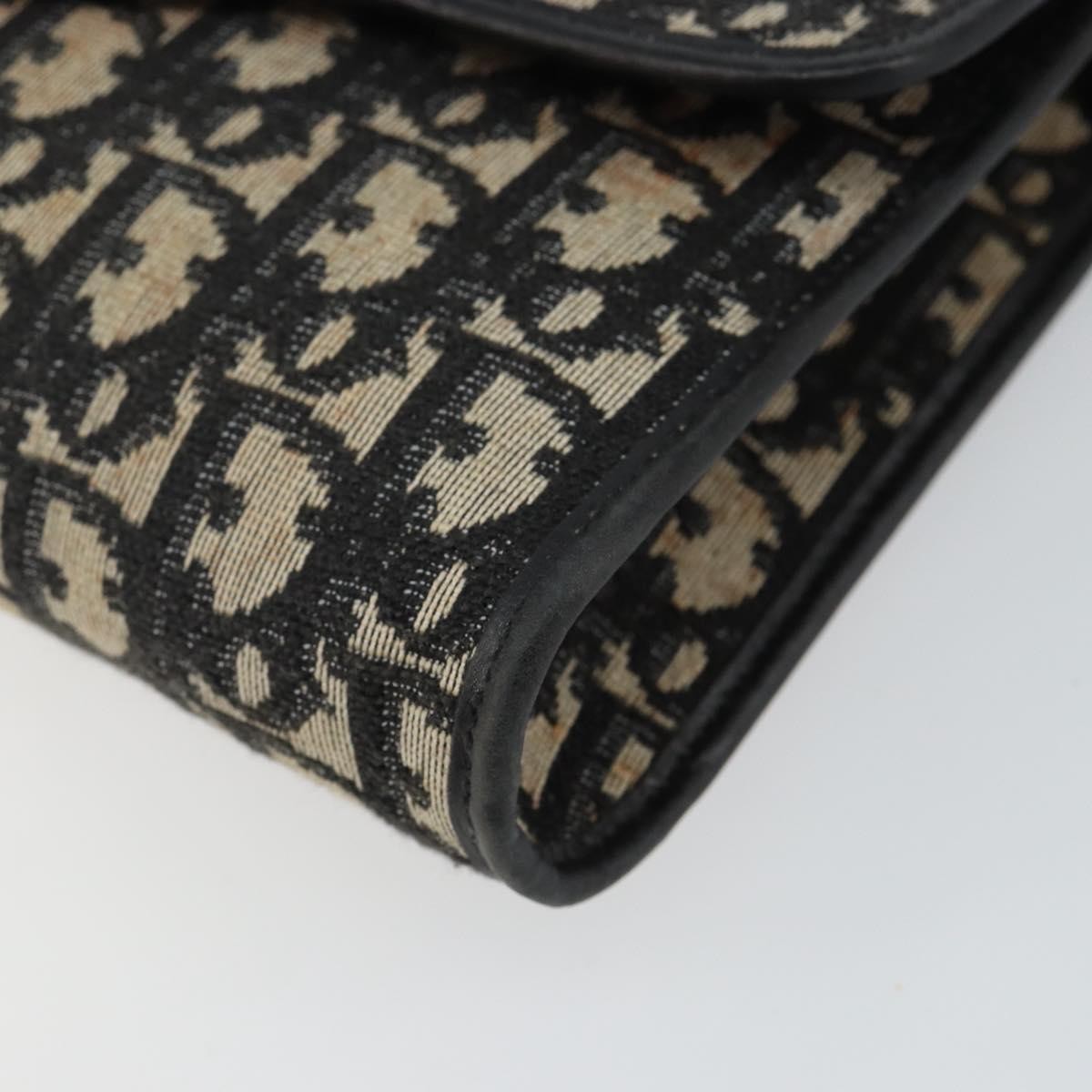 Christian Dior Vintage Trotter Shoulder Bag Canvas