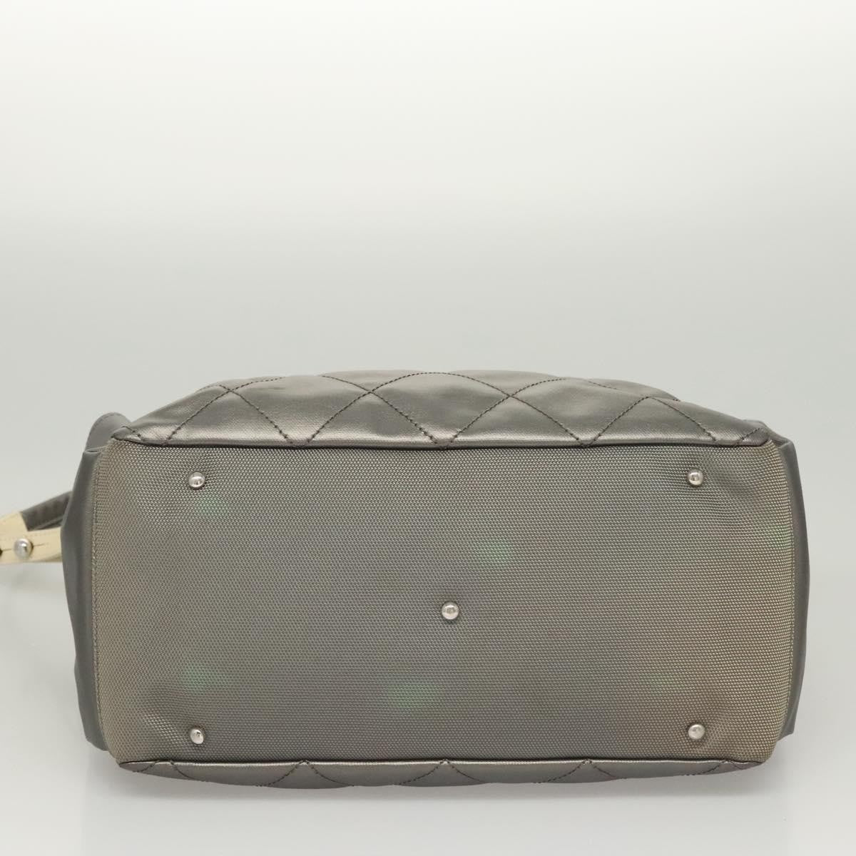 Chanel Biarritz Hobo Quilted Coated Canvas