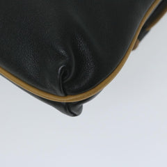 Celine Logo Triomphe Pouch Leather