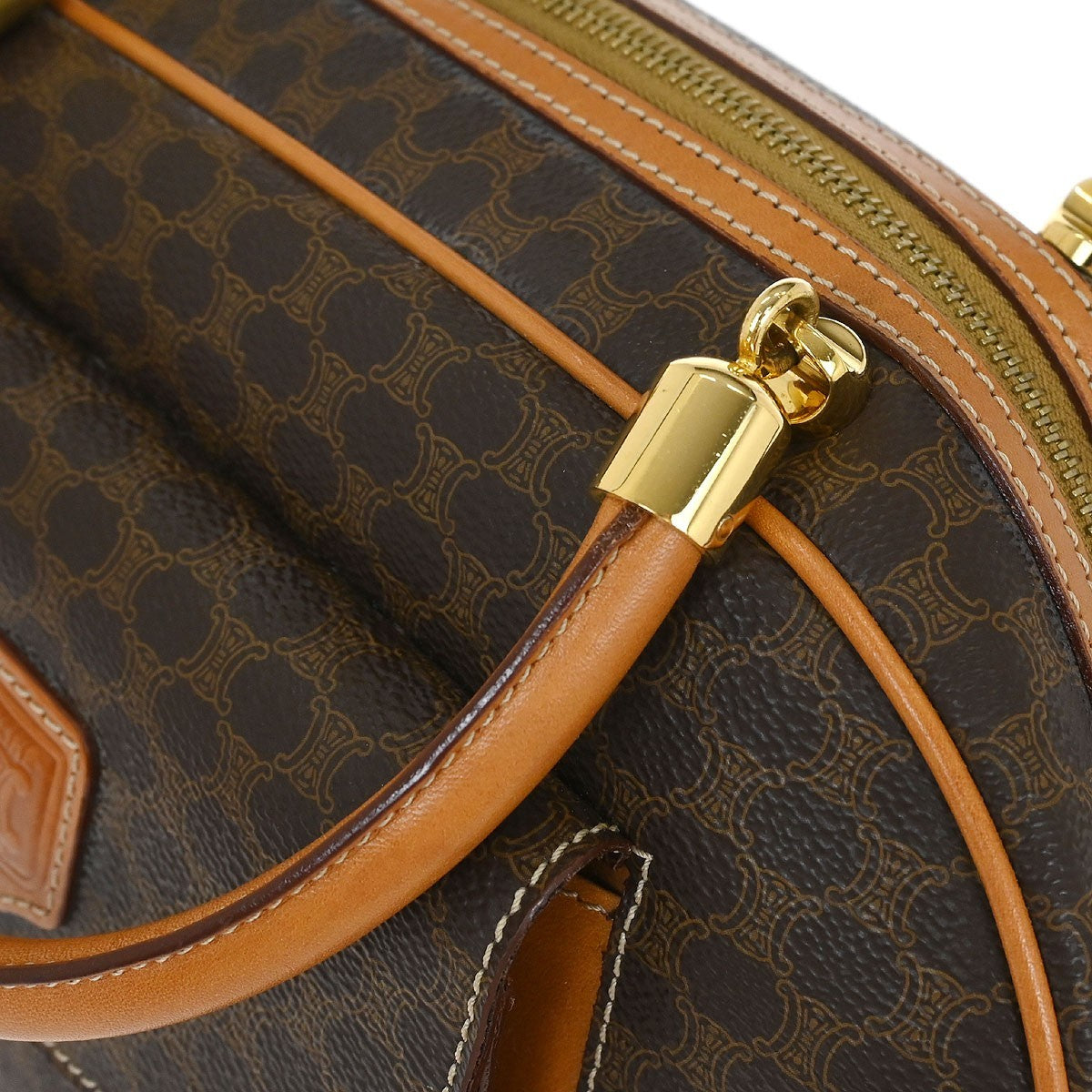 Celine C Macadam Handbag Canvas