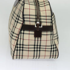 Burberry Vintage Zip Around Duffle Bag House Check Canvas